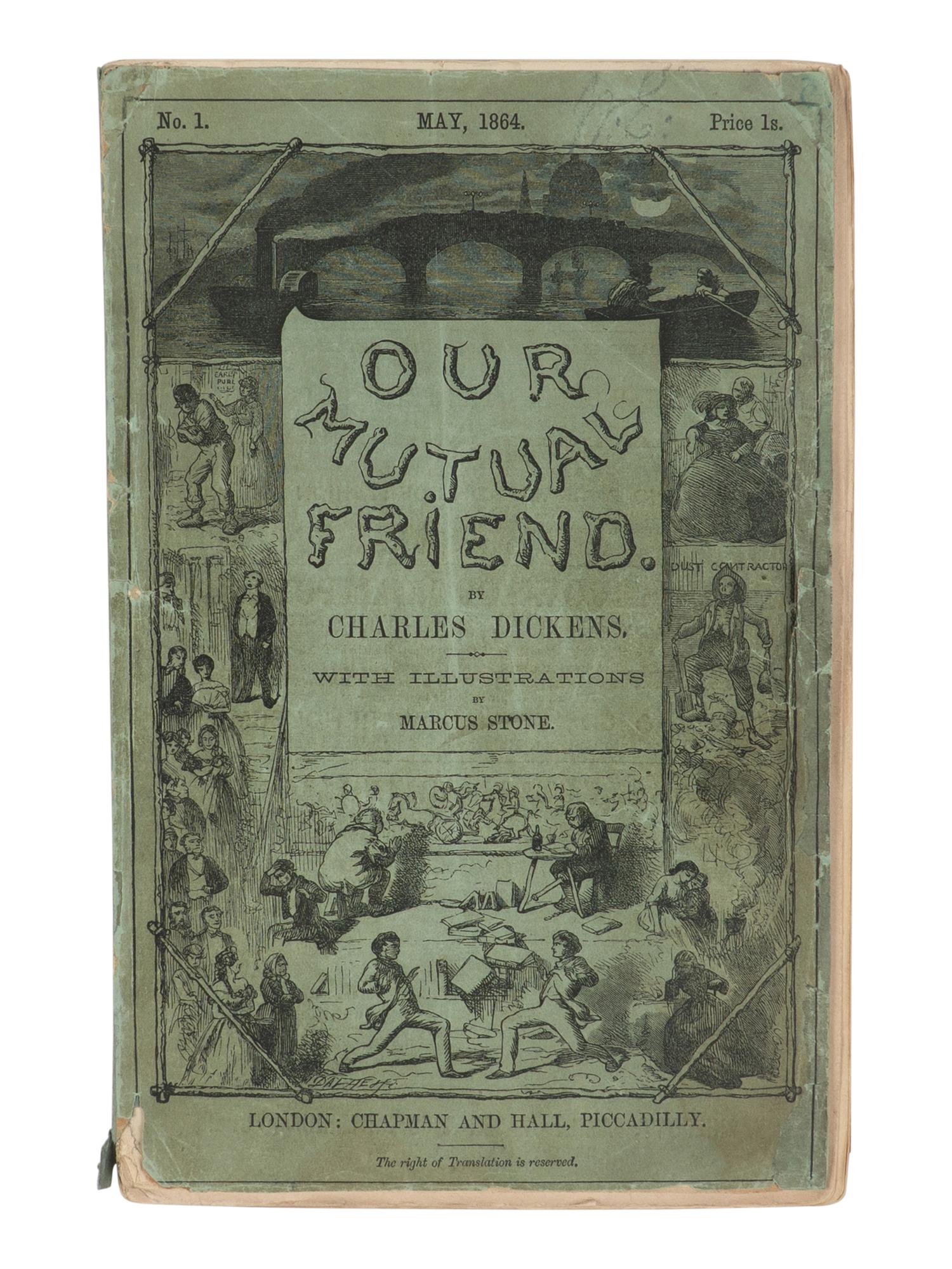 Dickens, Charles (1812-1870). A group of 5 first editions, in original monthly parts, comprising: