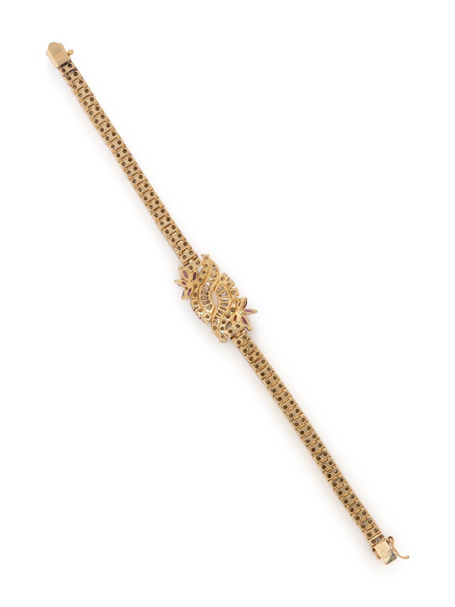 RUBY AND DIAMOND BRACELET
