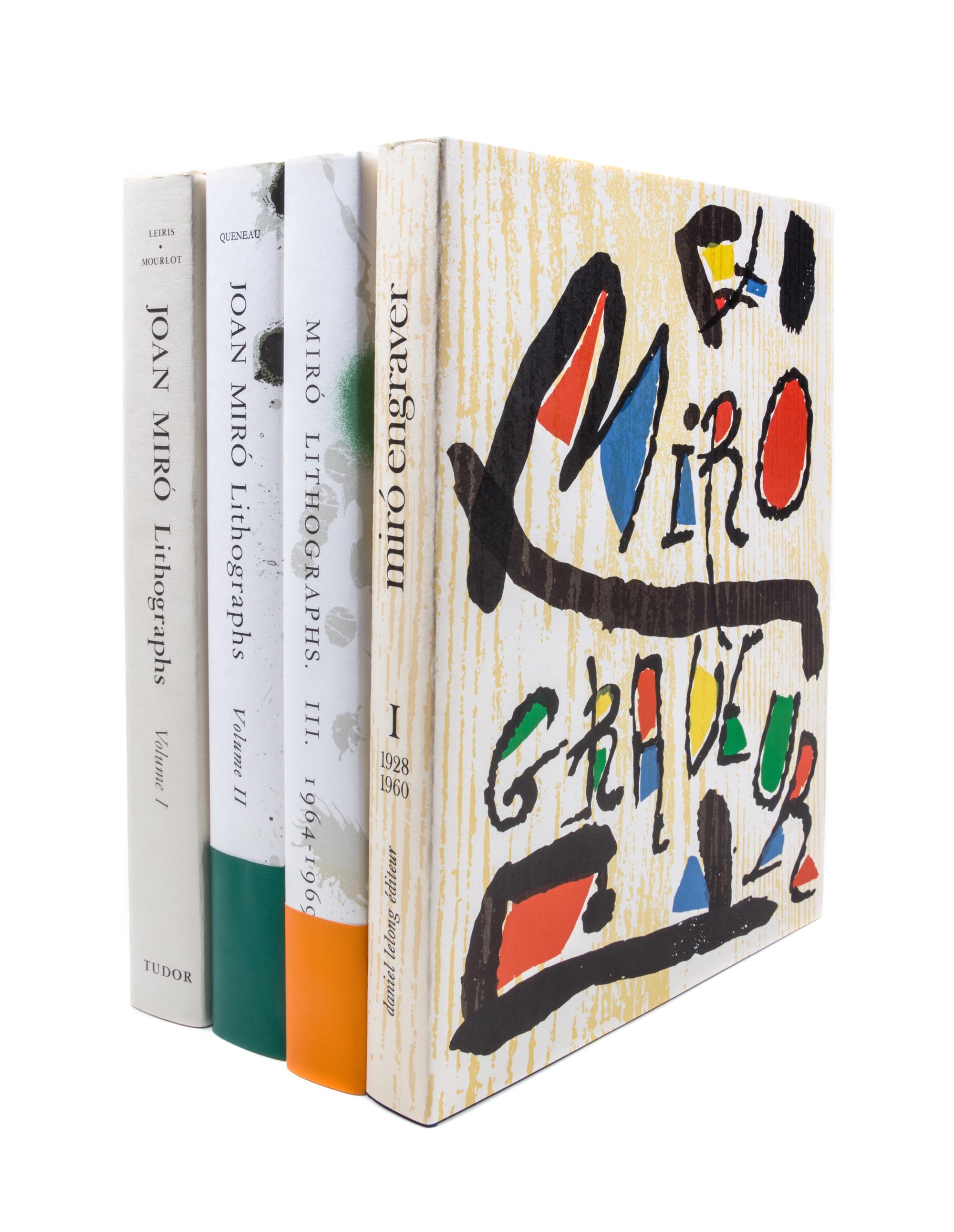 MIRO, JOAN. Lithographs I-III. Paris and New York, 1972-75-77. 3 vols. With Miro engraver I. (4 total)