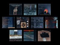 Opal Gospel (complete set of ten screenprints in colors on movable acrylic panels with the original Lucite base and screenprinted stainless steel cover), 1971