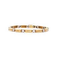 BICOLOR GOLD AND DIAMOND BRACELET