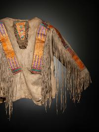 Fort Berthold Quilled Hide Shirt