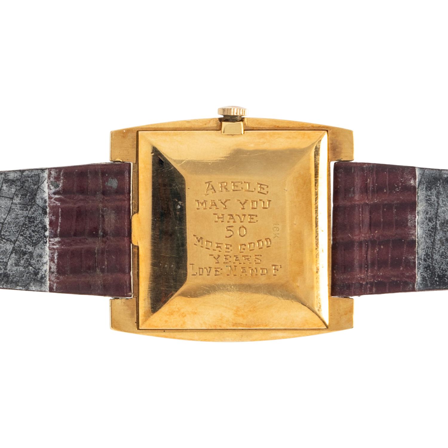 CORUM, YELLOW GOLD WATCH