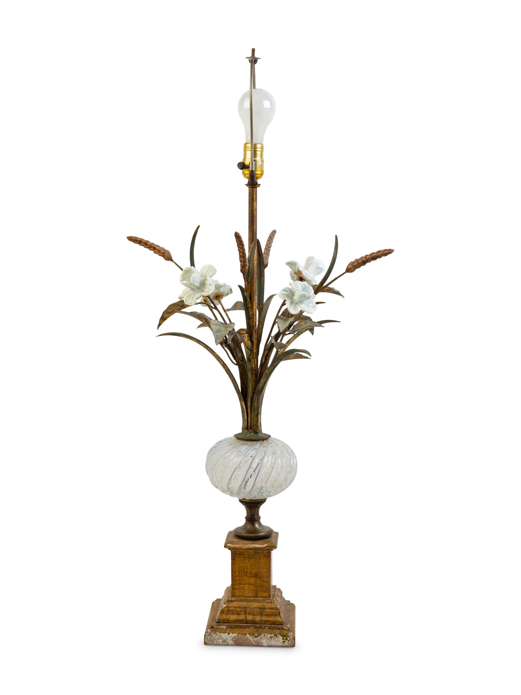 A Murano Glass Table Lamp
