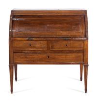 A Louis XVI Style Mahogany Bureau à Cylindre