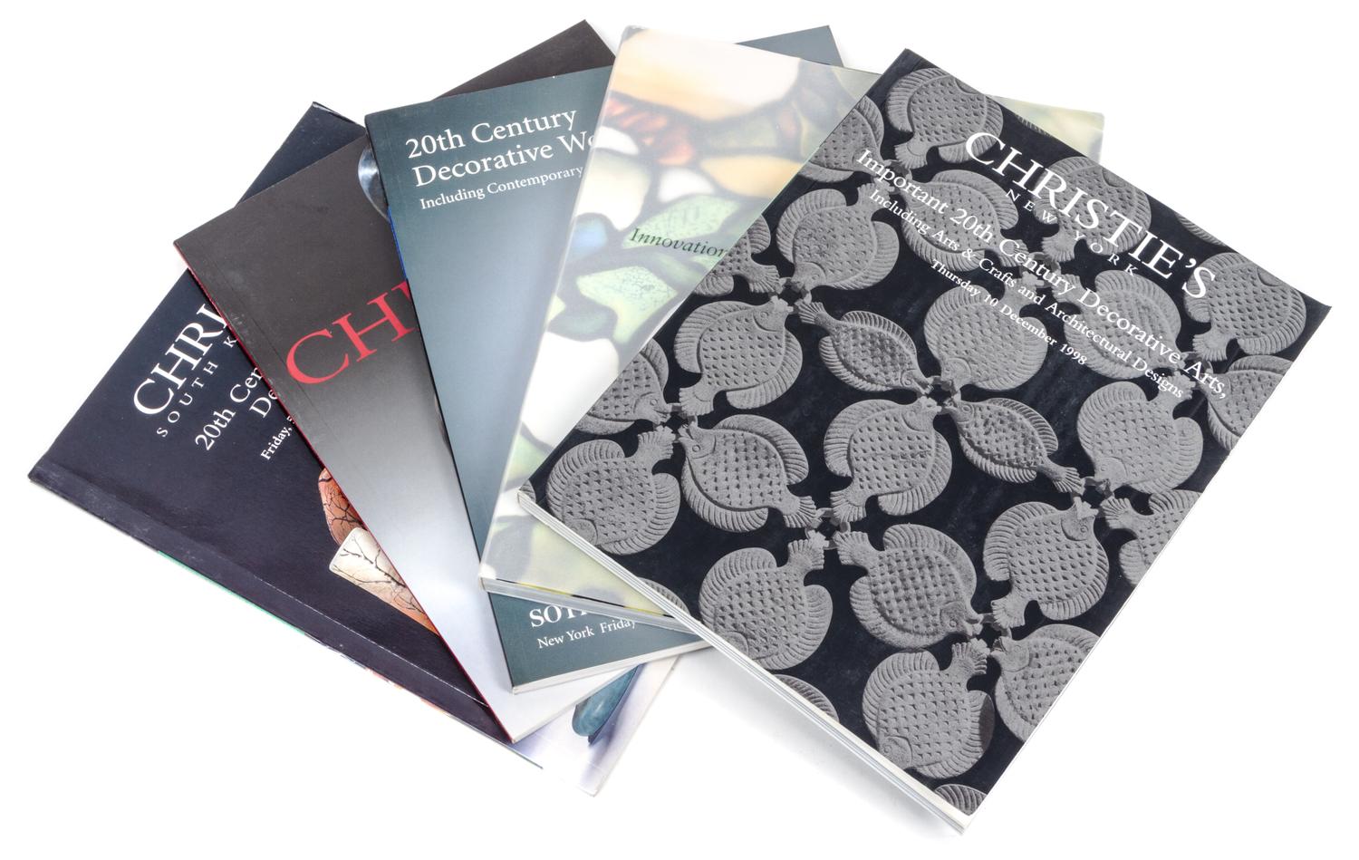 A Collection of Auction Catalogues Pertaining to 20th Century Decorative Arts