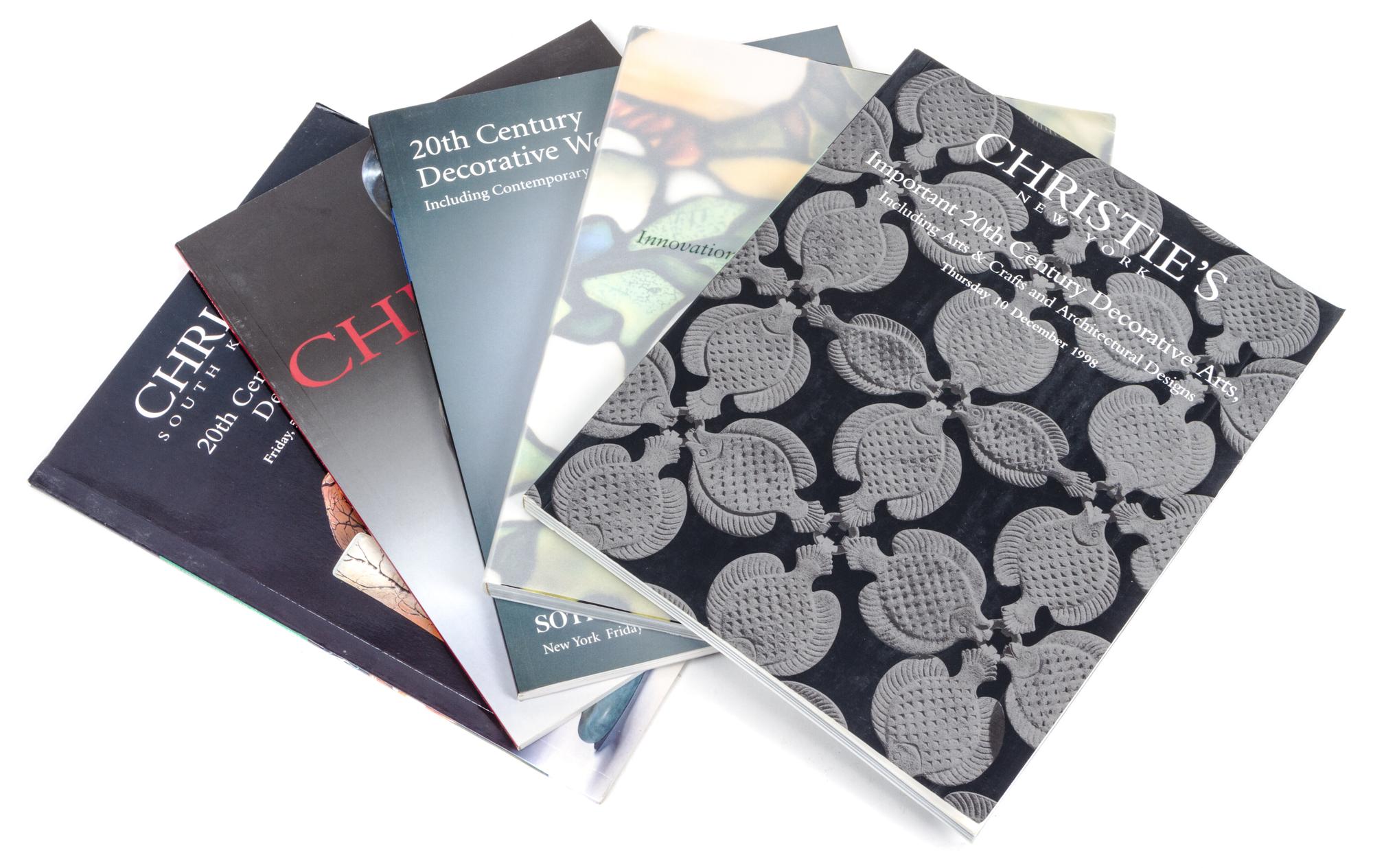 A Collection of Auction Catalogues Pertaining to 20th Century Decorative Arts