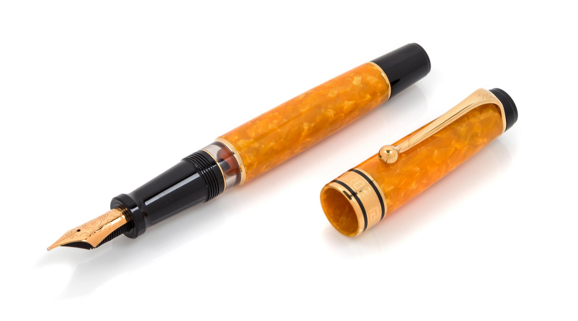 An Aurora Sole Limited Edition Fountain Pen and Ink Set