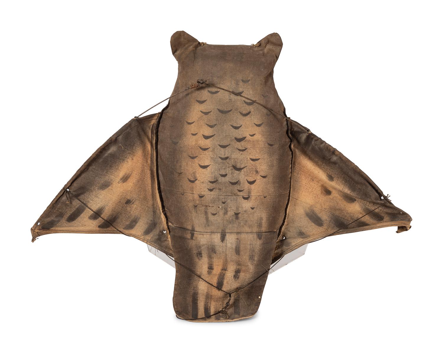 A Stuffed Cloth Owl Decoy
