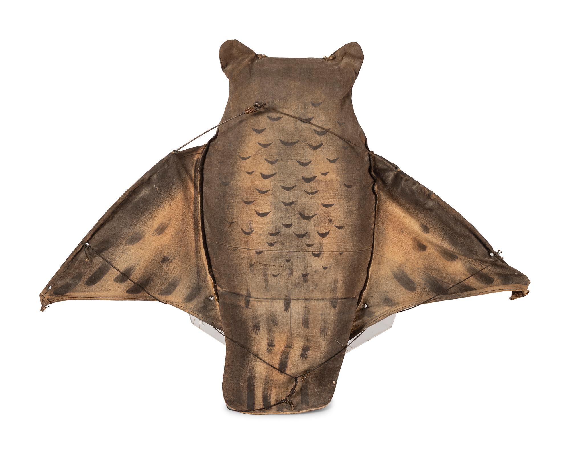 A Stuffed Cloth Owl Decoy