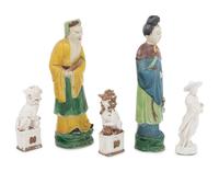Five Chinese Porcelain Figures