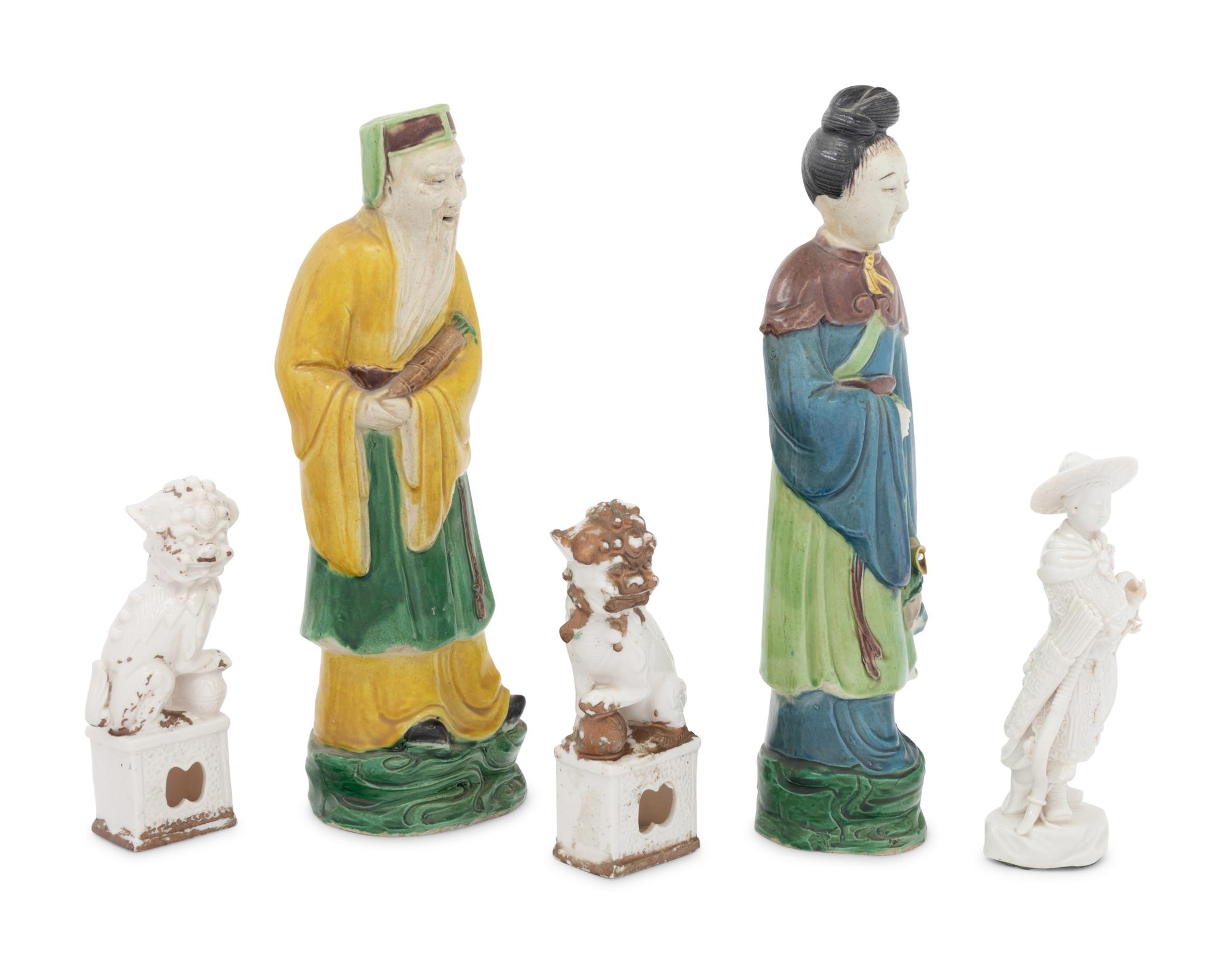 Five Chinese Porcelain Figures
