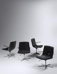 Set of Four Lounge Chairs Walter Knoll, Germany