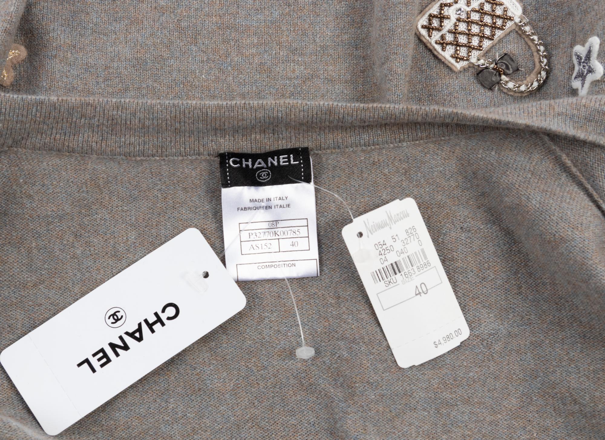 Chanel Cardigan Embellished with Appliques and Pins, Spring 2008