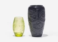 Two Lalique Glass Vases