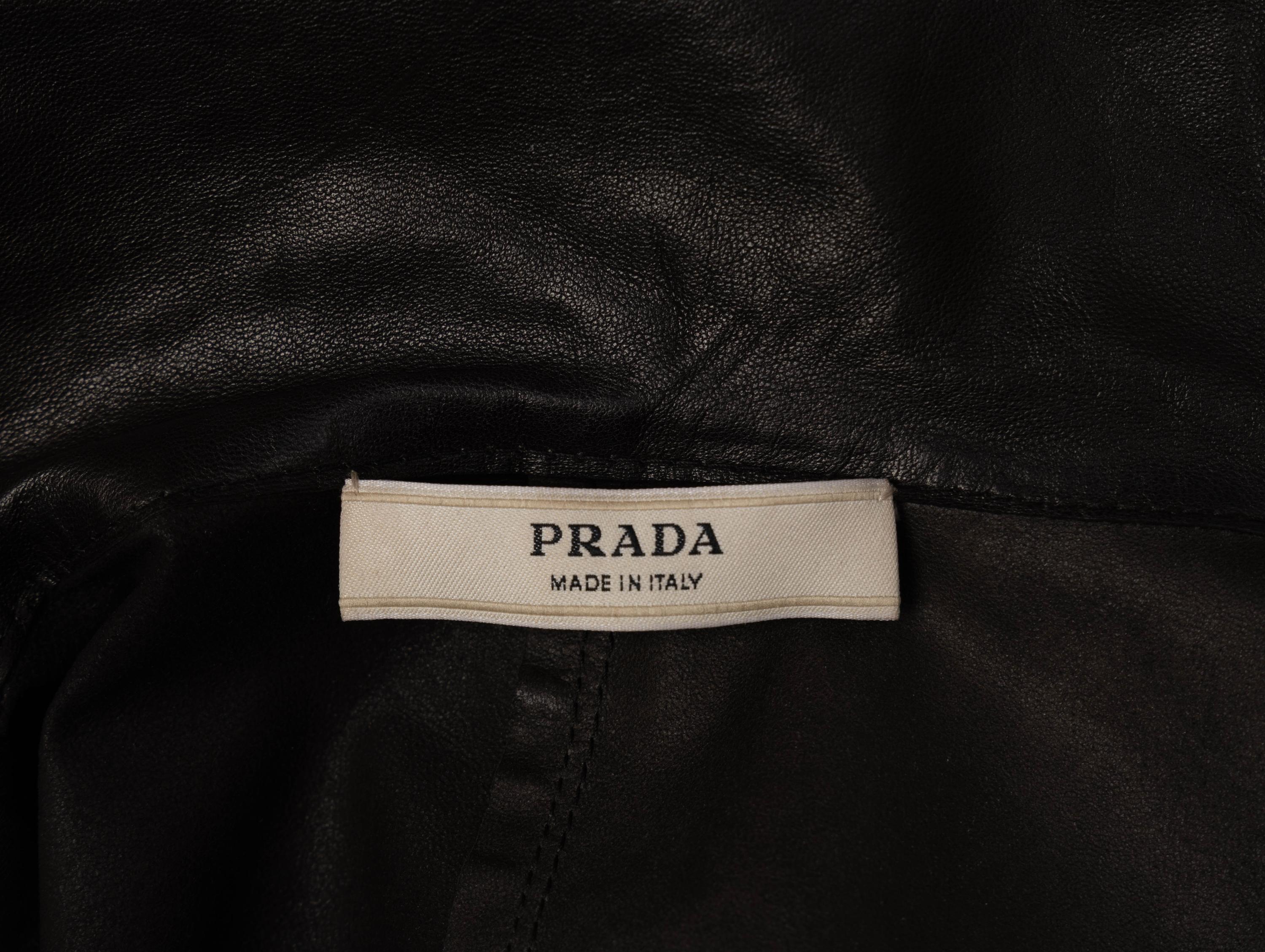 Prada, Leather Blouson Jacket