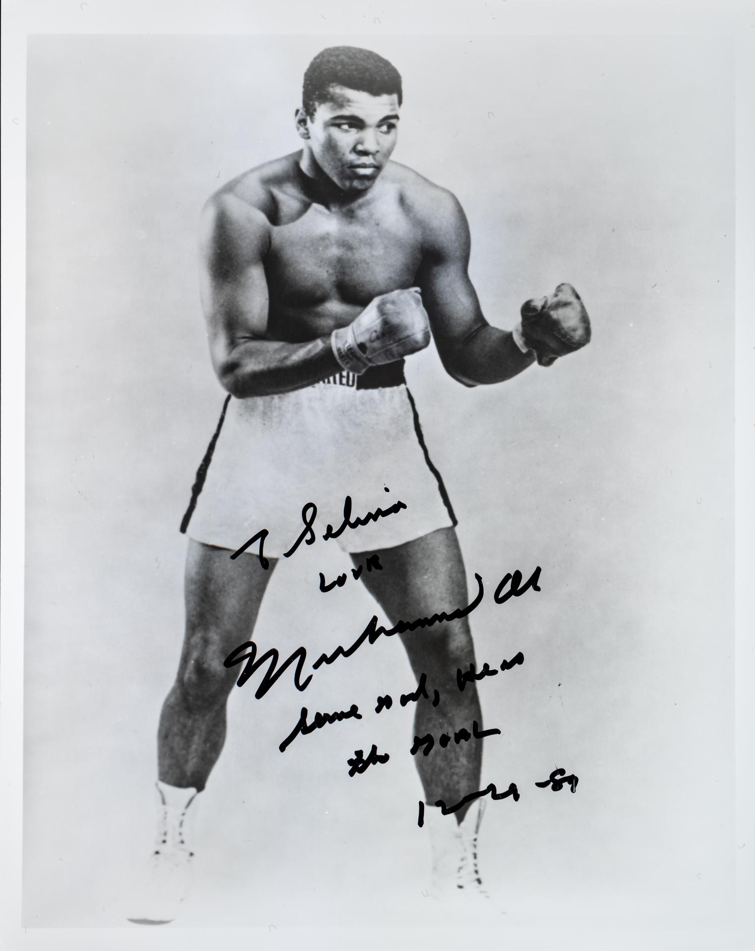 A Group of 14 Heavyweight Boxing Champion Signed Autograph Photos Including Muhammad Ali,