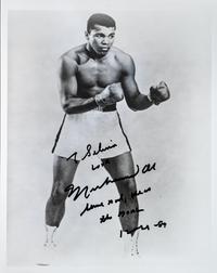 A Group of 14 Heavyweight Boxing Champion Signed Autograph Photos Including Muhammad Ali,