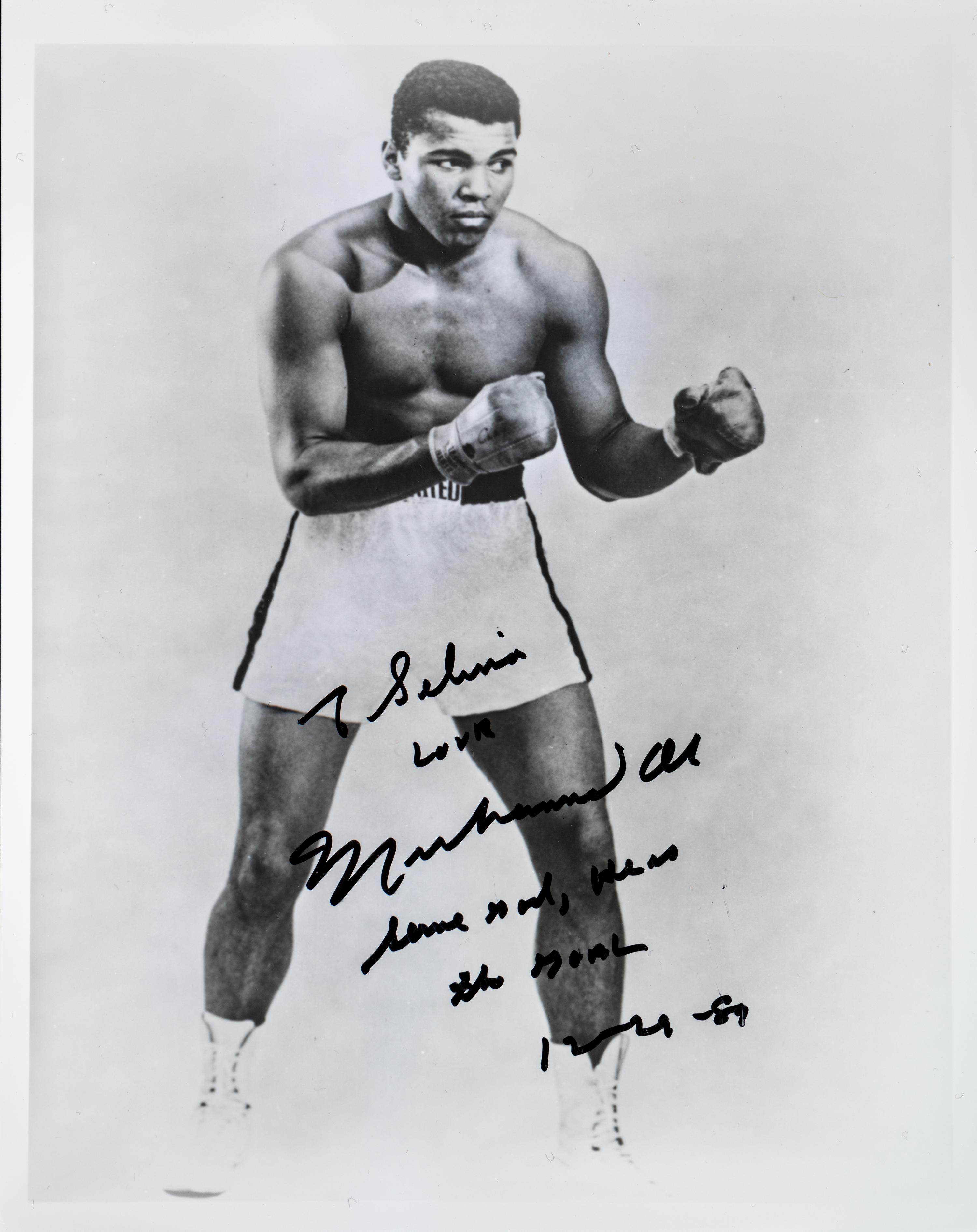 A Group of 14 Heavyweight Boxing Champion Signed Autograph Photos Including Muhammad Ali,