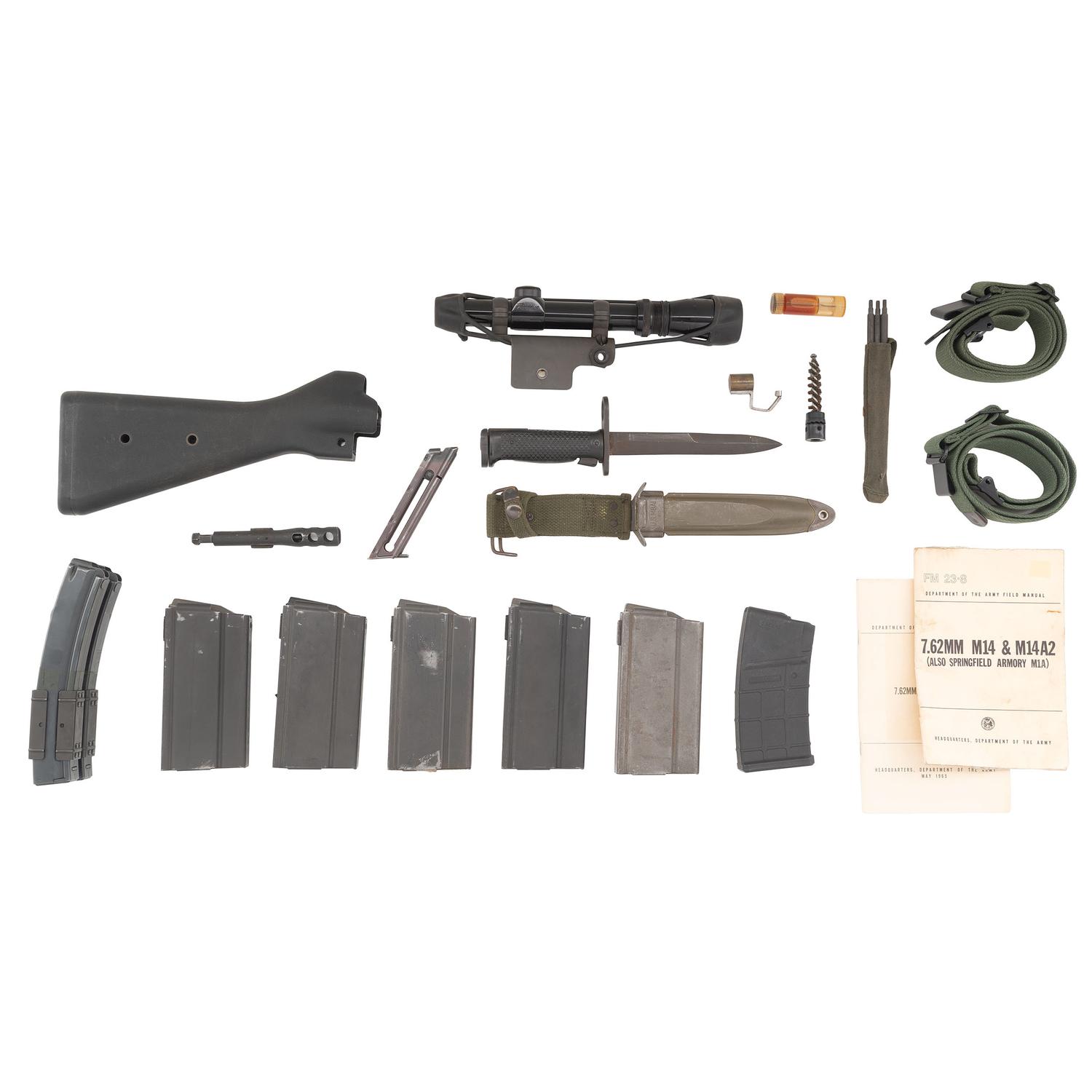 Mixed Lot of Firearms Magazines & Accessories including MP5 and M14 Magazines