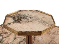 A Louis XVI Style Gilt Bronze Mounted Walnut Two-Tier Table