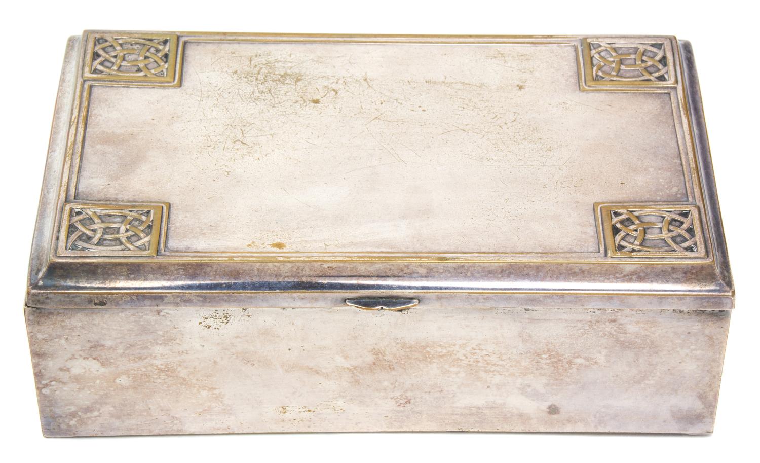 A German Silver-Plate Box, Wurttembergishche Metallwarenfabrick, circa 1930,