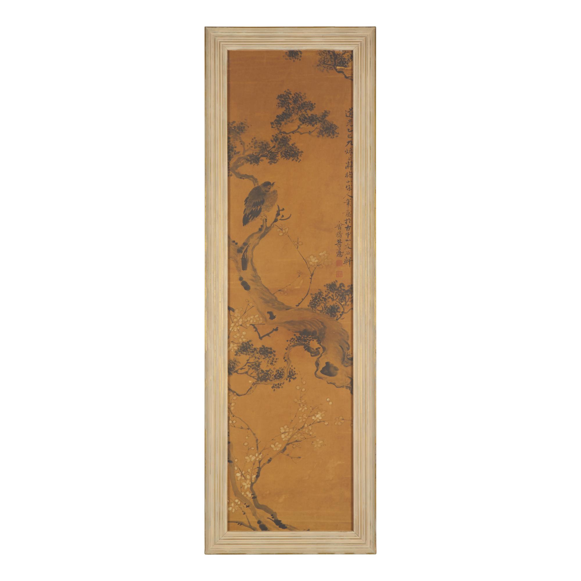 A Chinese Ink and Color on Paper Painting