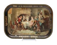 A J.G. Schemm Brewing Company Tin Lithograph Advertising Tray