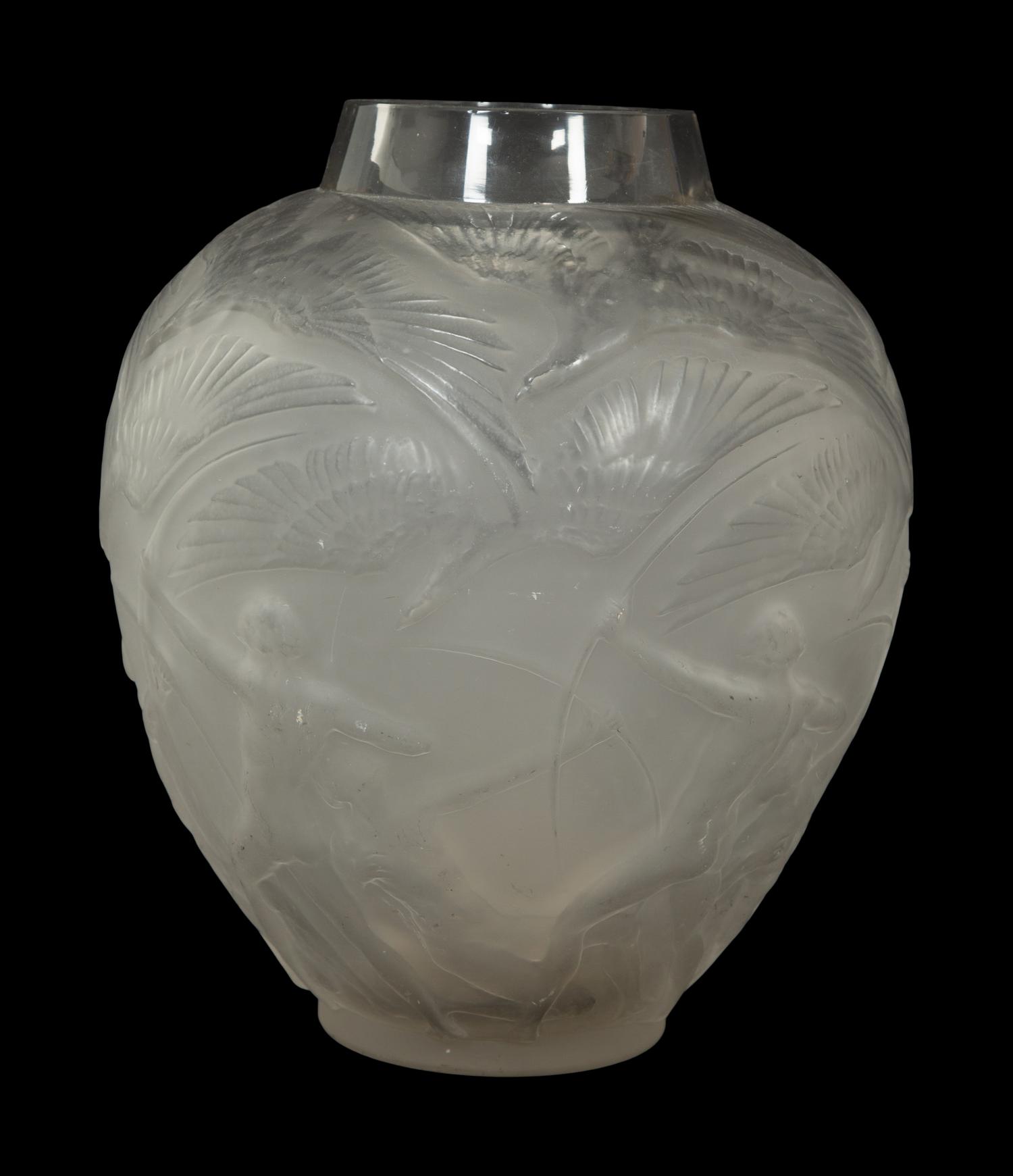 A René Lalique Archers Vase