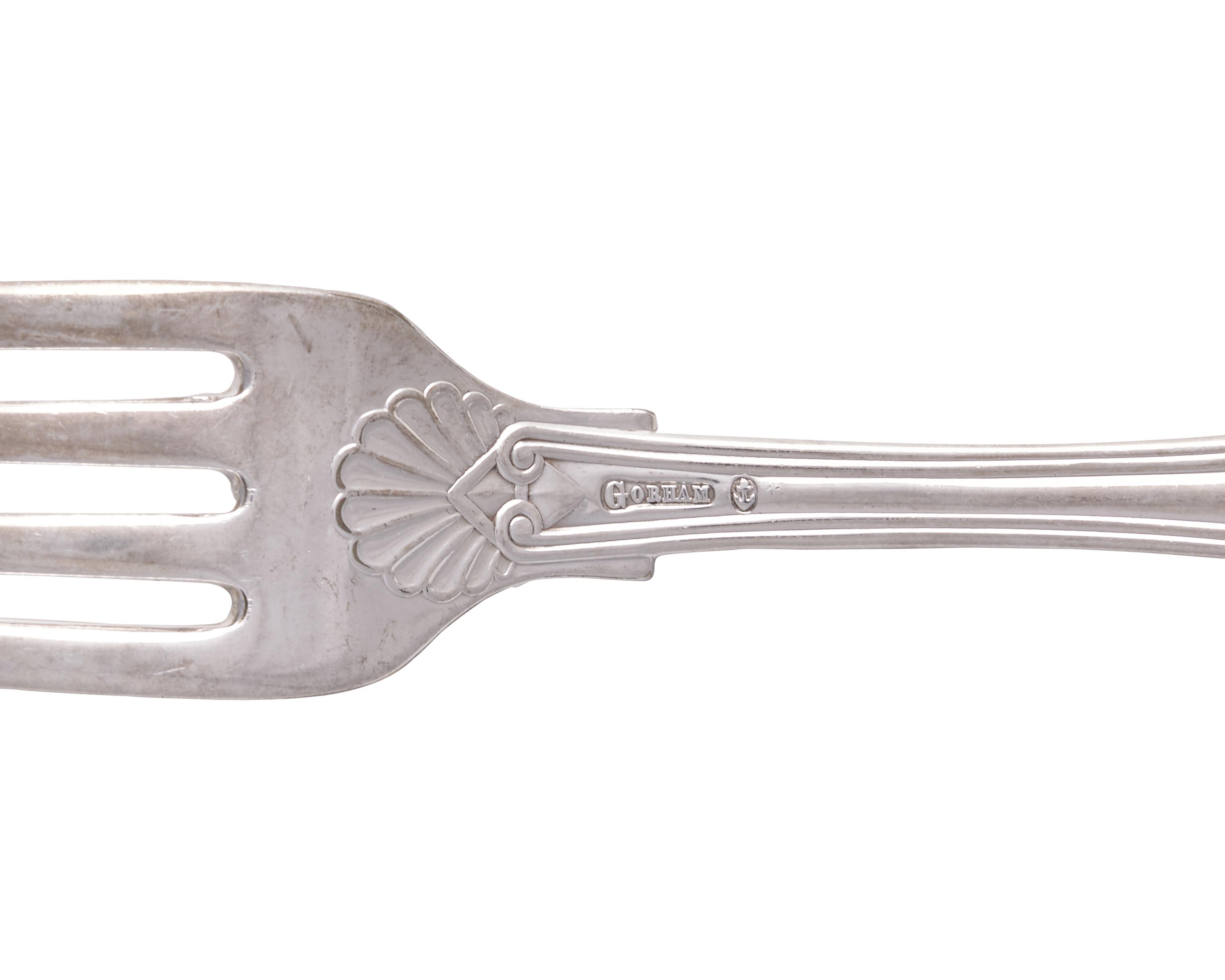 A Silver-Plated Flatware Service Monogrammed for John Jacob Astor IV (1864-1912)