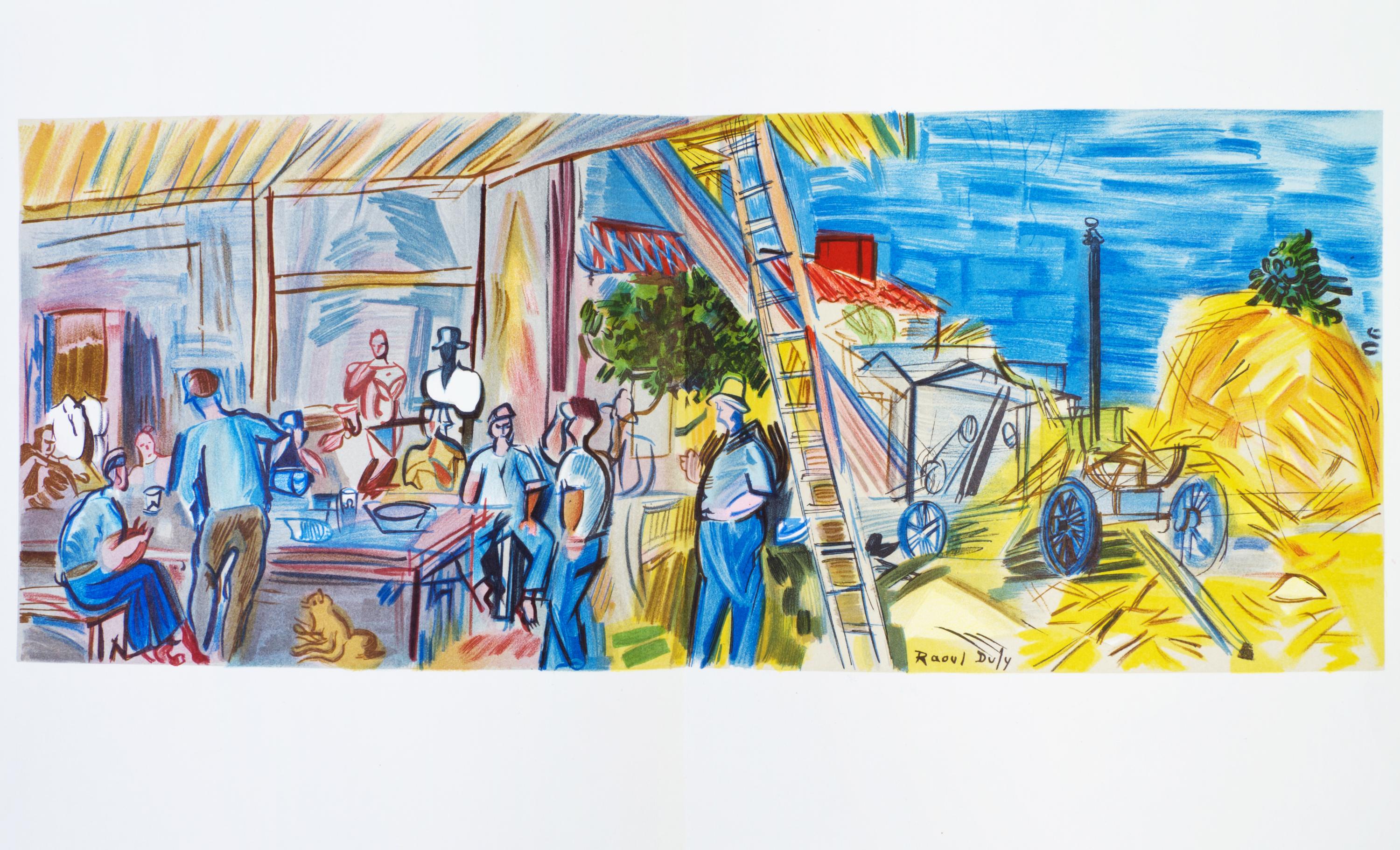 (DUFY, RAOUL) OURY, MARCELLE. Lettre a mon peintre Raoul Dufy. Paris, 1965. Limited ed. With 27 lithos. by Dufy and others.