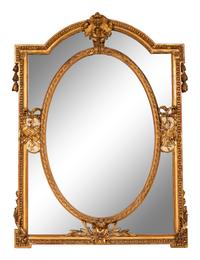 A Louis XVI Style Giltwood Mirror