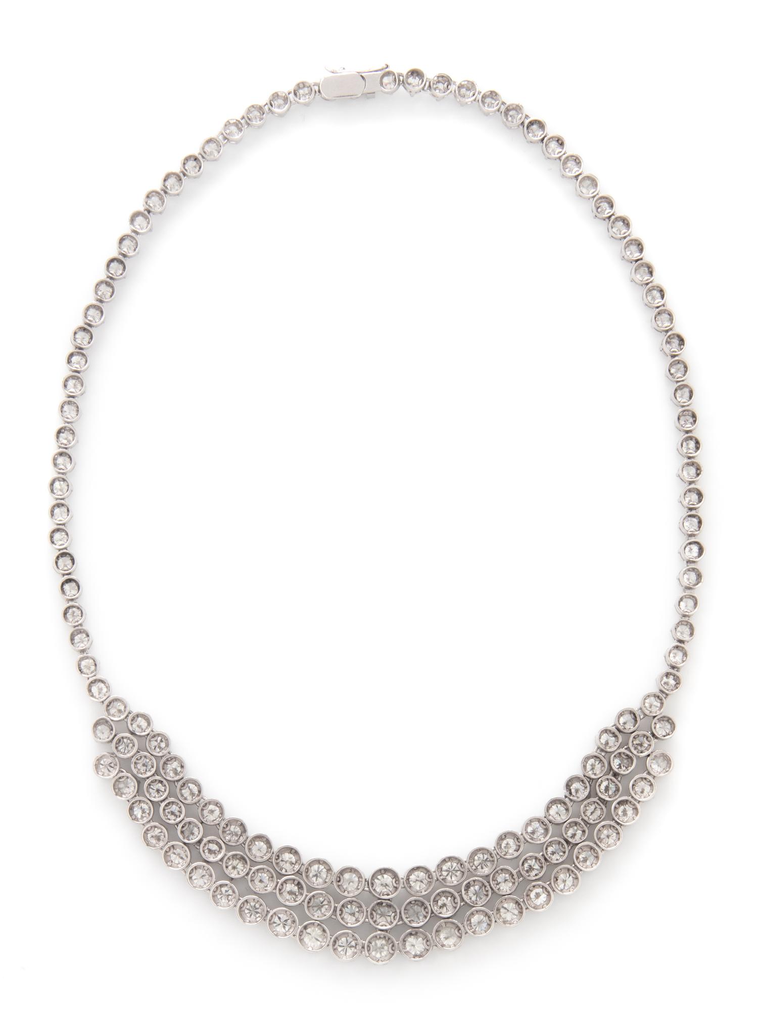 PLATINUM AND DIAMOND NECKLACE