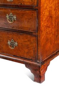 A George II Burlwood and Elmwood-Banded Bachelor’s Chest