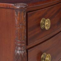 A Federal bowfront carved mahogany chest of drawers School of Samuel McIntire (1757-1811), Salem, MA, circa 1810