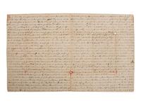 [ANTI-RENT WAR]. Letter describing activities of the "Calico Indians" and the "Anti-Rent War" in NY.