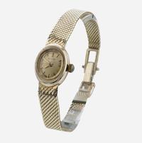 14K Yellow Gold Ladies Glycine Bracelet Watch Swiss