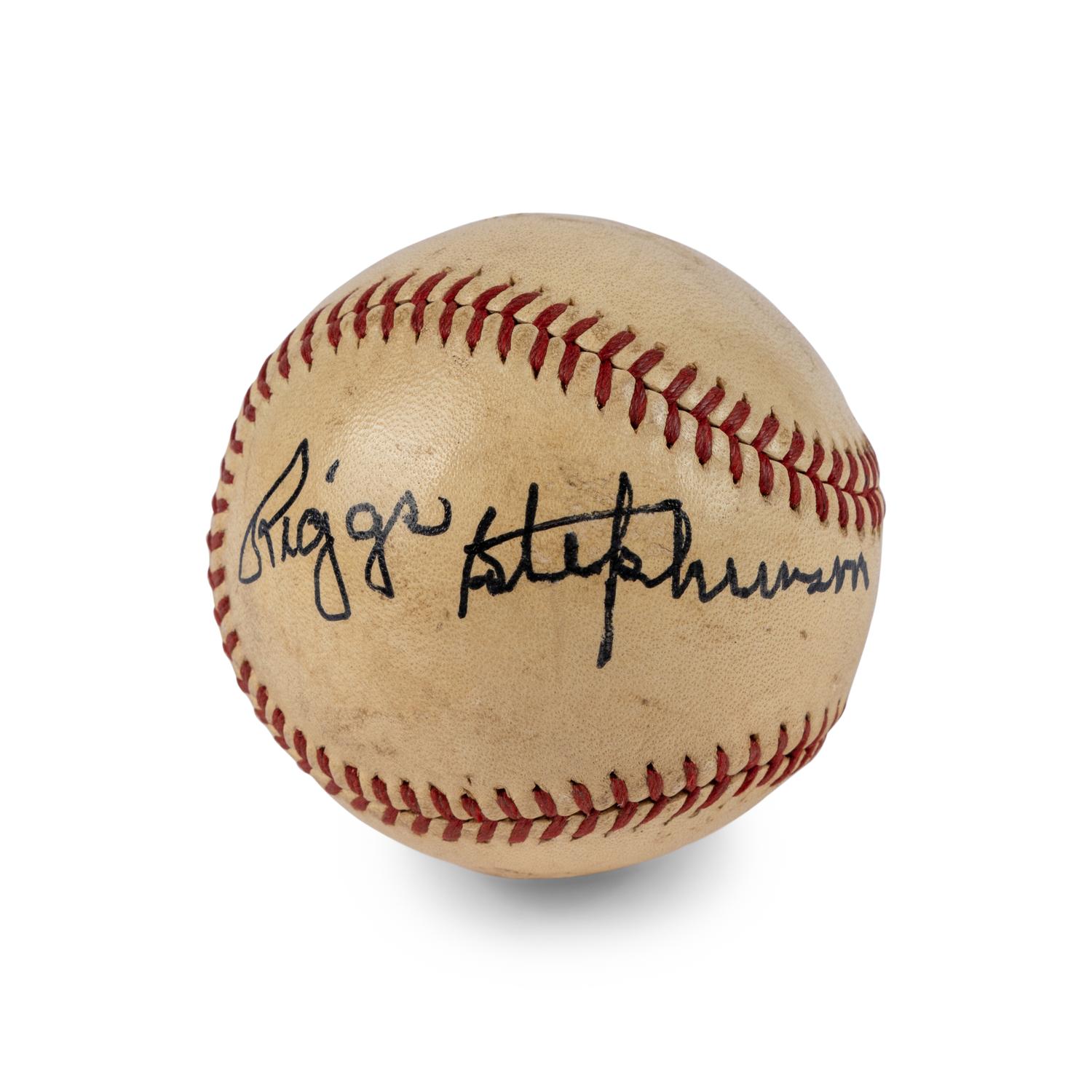 A Riggs Stephenson Signed Autograph Baseball