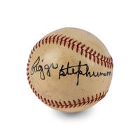 A Riggs Stephenson Signed Autograph Baseball