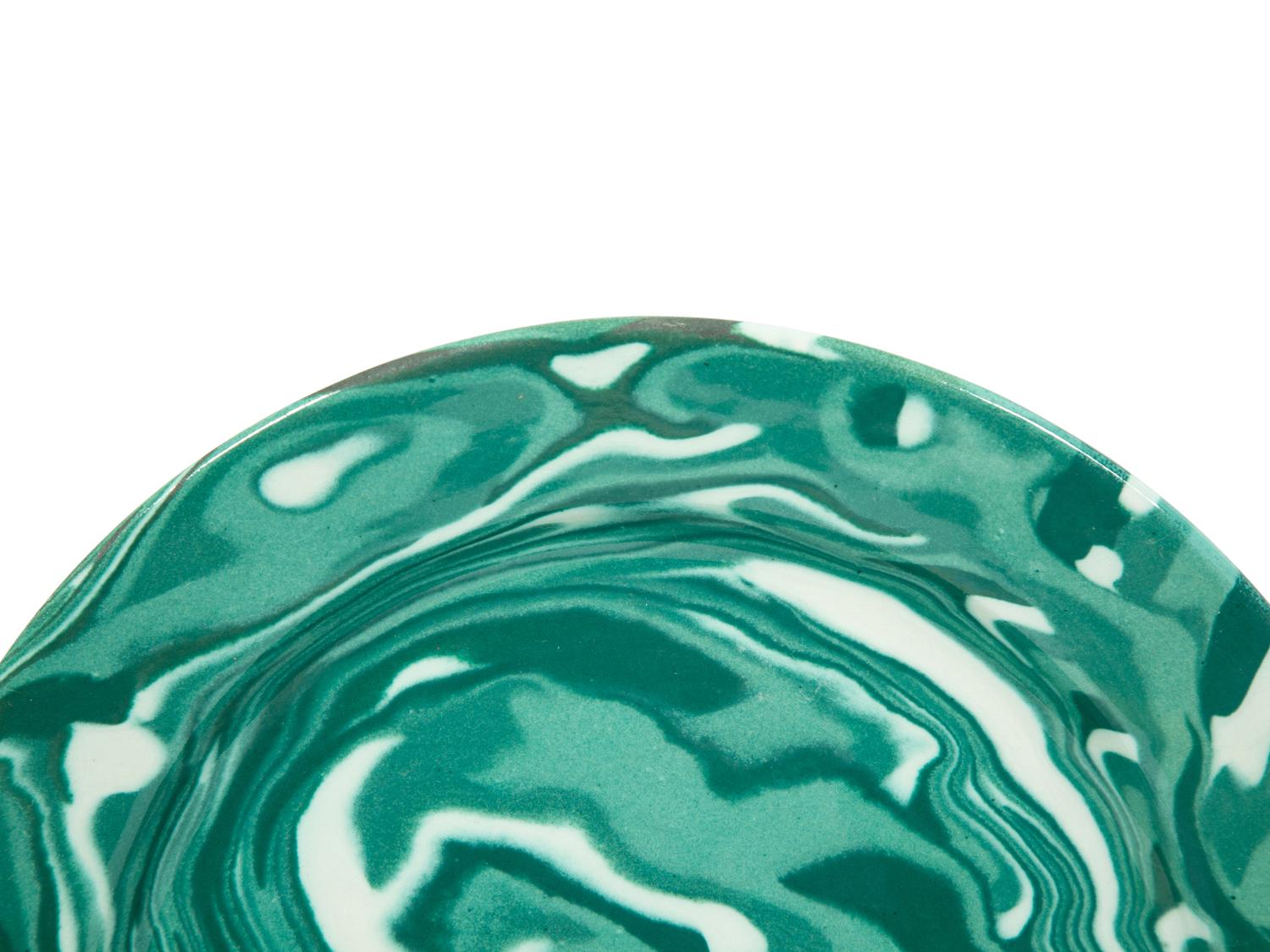 Two Sets of Grazia Deruta Marble Ware Ceramic Plates