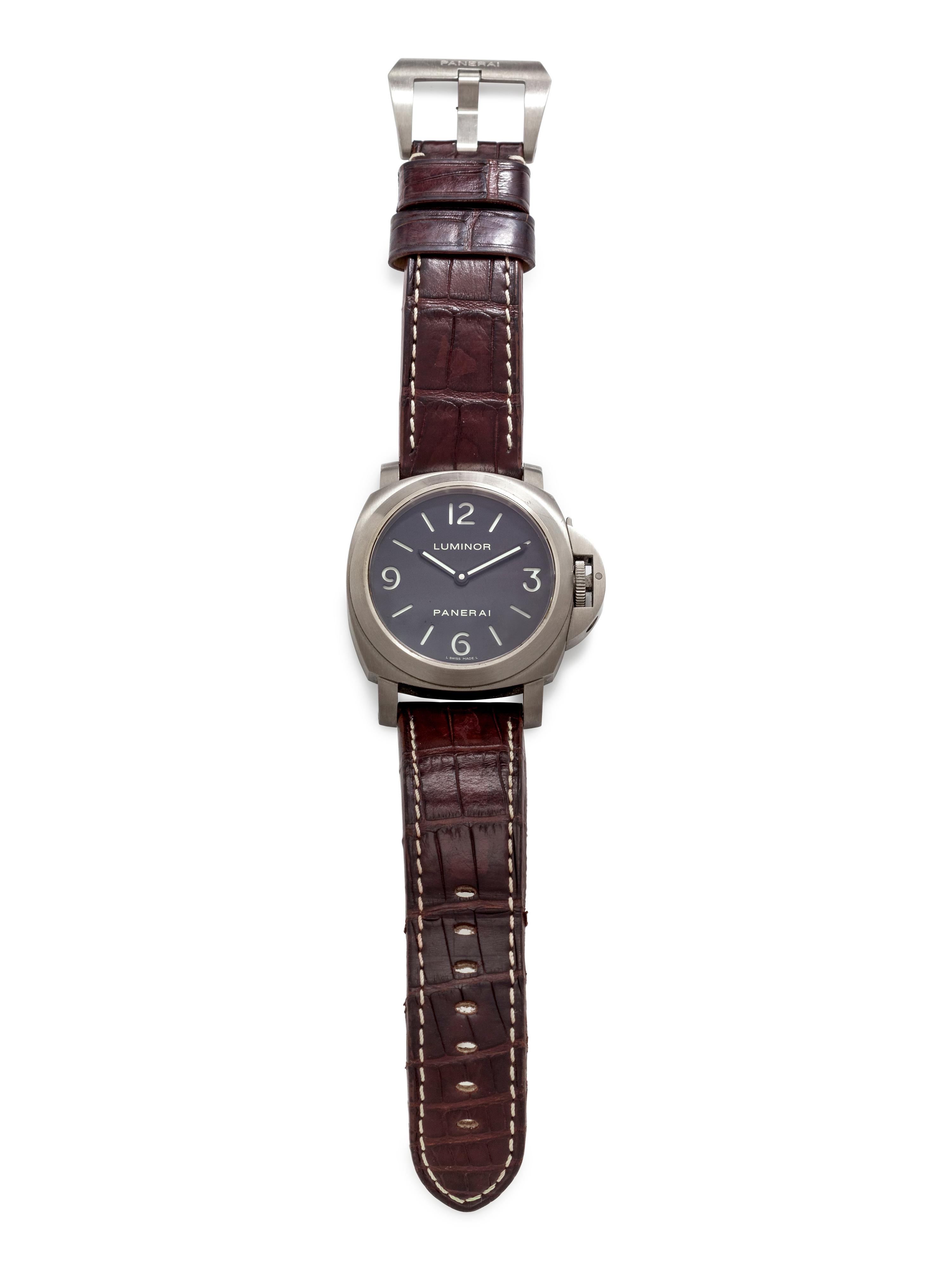 Panerai, Titanium 'Luminor' Wristwatch