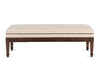 An Upholstered Mahogany Hall Bench