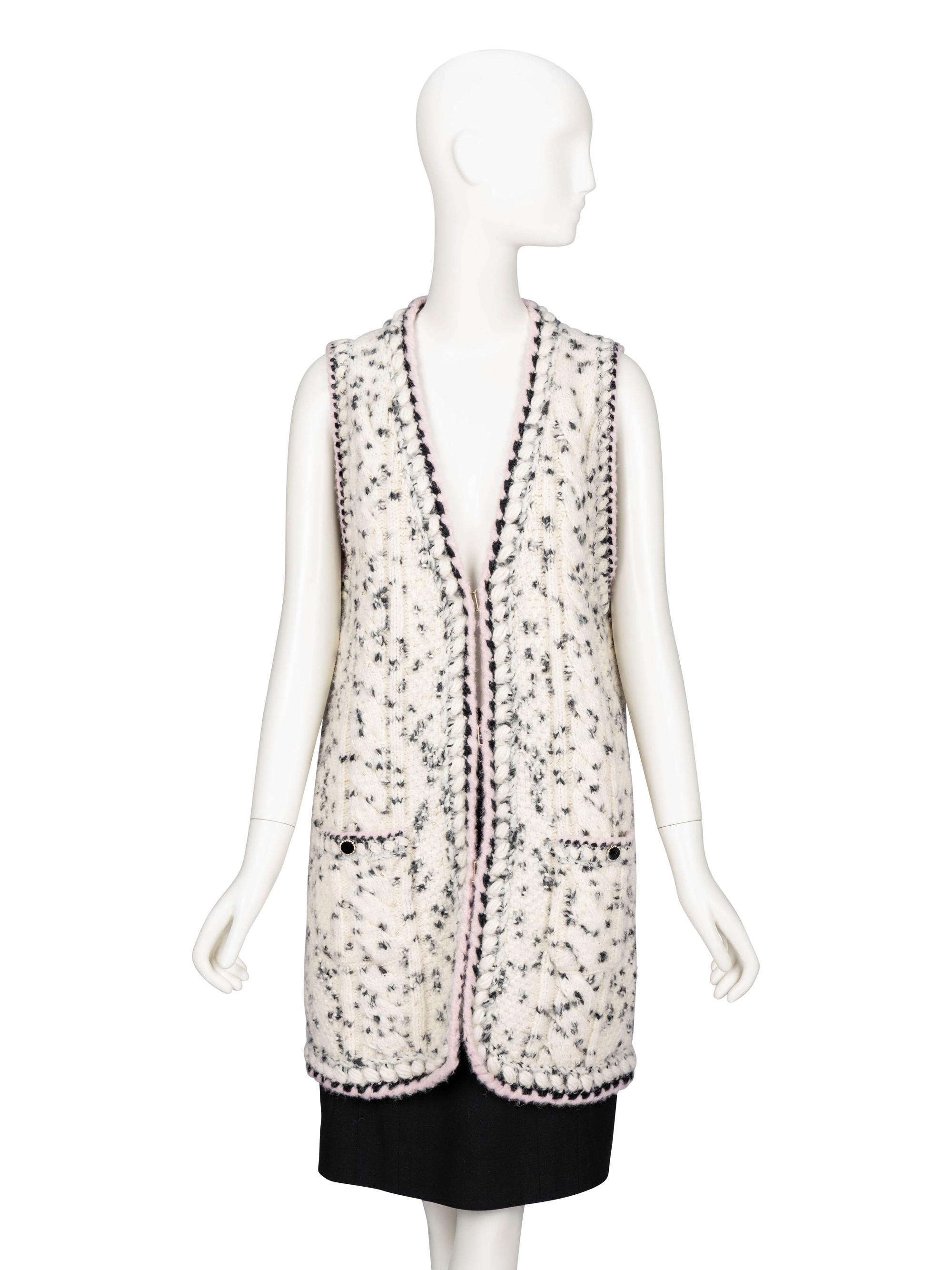 Chanel, Cable Knit Long Vest
