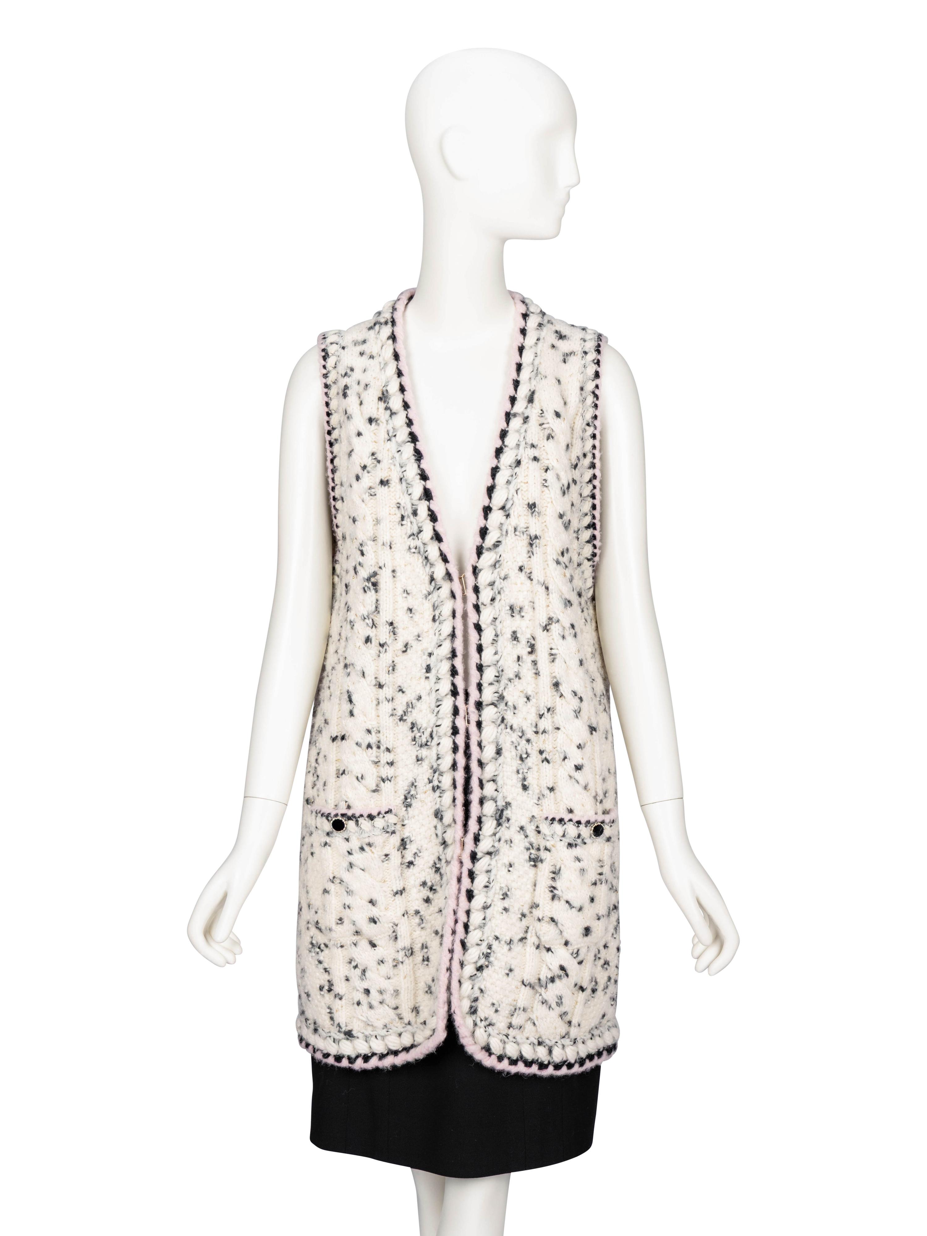 Chanel, Cable Knit Long Vest