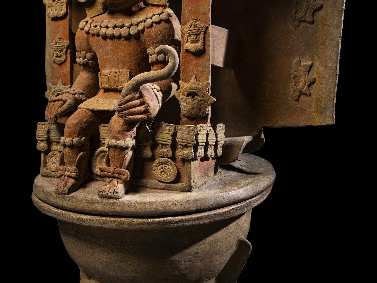 A Teotihuacan Terracotta Incensario with Tlaloc