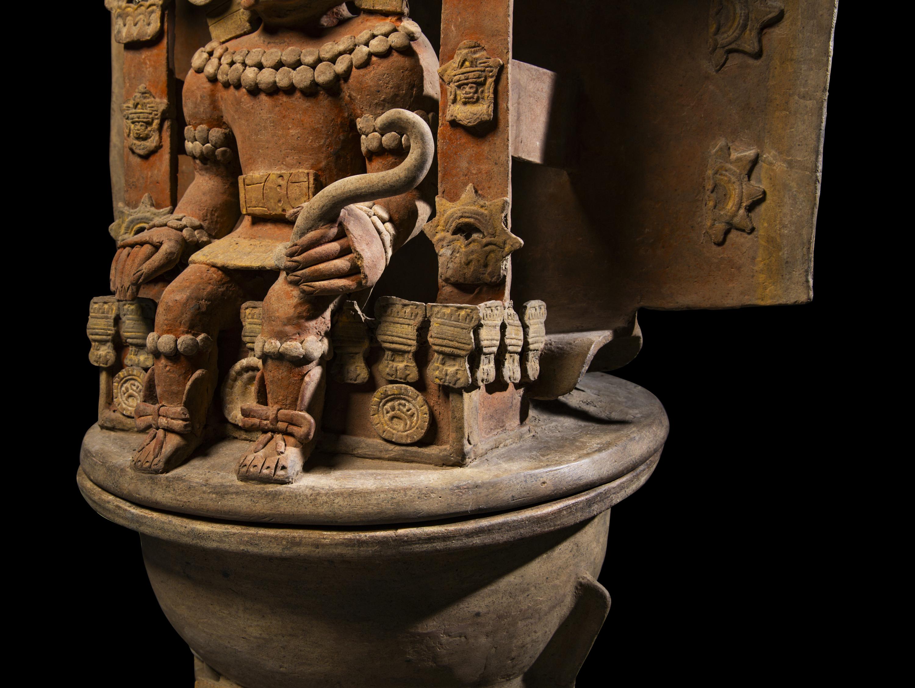 A Teotihuacan Terracotta Incensario with Tlaloc