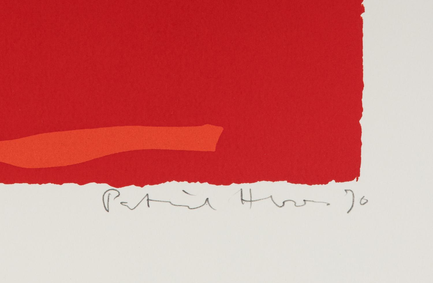 Six in Vermillion with Green in Yellow; Six in Vermillion with Violet in Red; and Six in Vermillion with Red in Red (a group of three prints), 1970