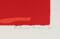 Six in Vermillion with Green in Yellow; Six in Vermillion with Violet in Red; and Six in Vermillion with Red in Red (a group of three prints), 1970