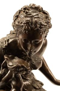 A French Patinated Bronze Figural Group After Moreau