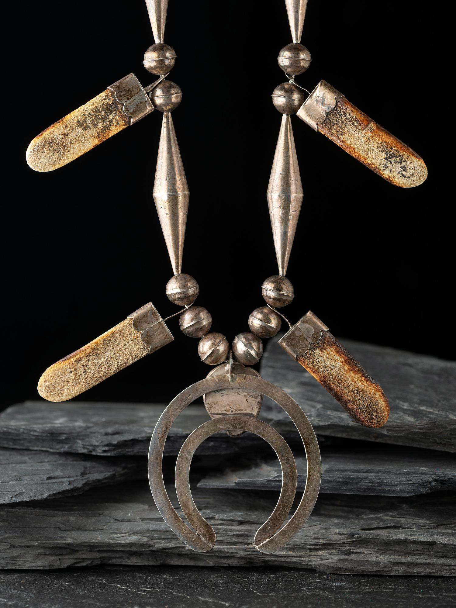 Navajo Squash Blossom Necklace